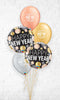 New Year Metallic Sparkles Dots Balloon Bouquet