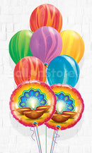 Diwali Festival of Lights Agate Latex Balloon Bouquet