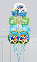 Baby Shark Orbz Bubbles Birthday Confetti Dots Balloon Bouquet
