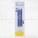 Blue Single Party Candles - 3pcs