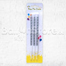 Silver Single Party Candles - 3pc