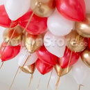 25count -Classic Christmas Color Helium Balloons
