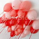 25count Love & Romance Colors Helium Balloons - CEILING - Valentines Day Balloons delivery