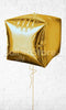 Cubez Gold Colour Balloon - Helium Filled