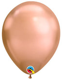 Chrome Rose Gold Latex Balloons