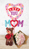 LoveYou M-Heart-M BigTeddy Roses Combo 3-in1