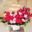 Love & Harmony Roses Glass Arrangement