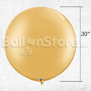 Giant Metallic Gold Color Latex Balloon - Helium Inflated