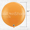 Giant Standard Orange Color Latex Balloon Helium Inflated