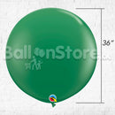 Giant Standard Dark Green Color Latex Balloon Helium Inflated