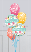 Feel Better Soon Floral Blossom Balloon Bouquet