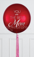 Best Mom Custom Text ORBZ Balloons - 15inches Round Foil