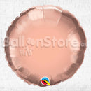 Round RoseGold Plain Foil