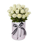 White and White 18 Roses