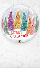 22inch Christmas Tree & Snowflakes Bubble Balloon
