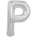 Jumbo Letter P - Metallic Silver