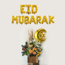 EID Balloon Banner with Flower Arrangement