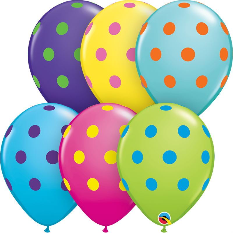 Big Polka Dots Balloons- 6 pcs