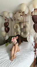 Gian Balloon Custom Text, Any two number( FLOWER NOT INCLUDED)