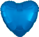 Metallic Blue Heart shape foil balloon 18inches