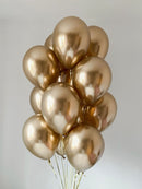Chrome gold Balloon Bouquet with weight