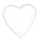 Jumbo White Heart Foil Balloon