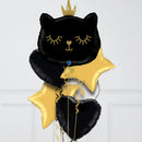 Black Cutie cat Balloon bouquet with weight