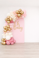 Oh Baby Balloon Garland With Backdrop