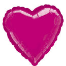 Jumbo Fuchsia Heart Foil Balloon 32in