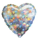 Holographic Fireworks Heart 32in