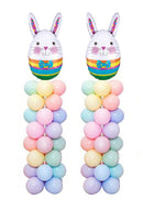 Easter 2mtr classic Pastel color balloon pillar Bunny Egg Junior Shape