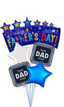 Fathers Day, Best Dad Ever Balloon Bouquet With weight