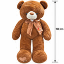 Giant Life-sized Teddy Bear Dark Brown
