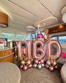 Happy Birthday Arrangement Yacht  Decoration