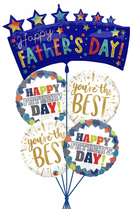 Happy Fathers Day Best Dad Balloon Bouquet with weight