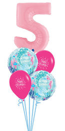 Any single Birthday mermaid tail foil balloon Bouquet With Weight