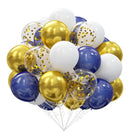 Royal Prince  With Confetti color Helium Balloon-30 count FOR CEILING