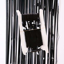 Foil Fringe Curtain – Black 1mx2m