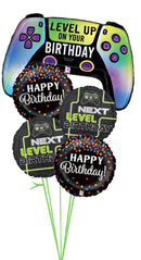 Vivid Game Controller Birthday balloon bouquet With weight
