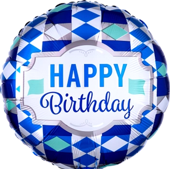 Happy Birthday Tai Pattern Foil Balloon