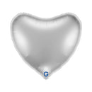 Jumbo Heart 36inc Silver