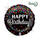 Glittering Birthday Confetti 18inches foil balloon