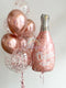 Cheers Rose junior Shape  Confetti Balloon Bouquet With Weight