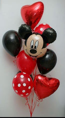 Mickey Mouse  with heart Balloon Bouquet with weight