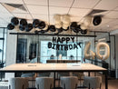 Cream & Black Balloon Decoration, Cream number
