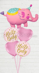 Hello baby all Foil Balloon Bouquet With Weight