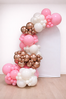 Rose Gold & Pink balloon garland With Backdrop