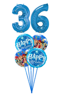 ONE Piece Any Number birthday balloon bouquet