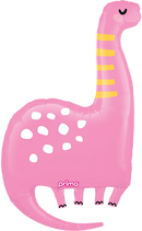 Sweet Pink Brachiosaurus Foil Balloon