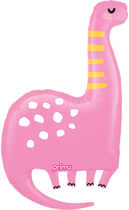 Sweet Pink Brachiosaurus Foil Balloon